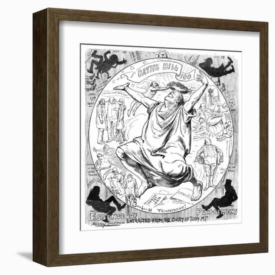 Bradlaugh Cartoon-Harry Furniss-Framed Art Print