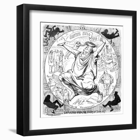 Bradlaugh Cartoon-Harry Furniss-Framed Art Print