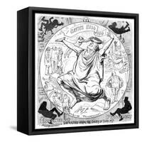 Bradlaugh Cartoon-Harry Furniss-Framed Stretched Canvas