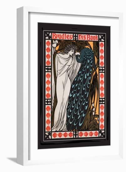 Bradley, His Book: The Kiss-Will H. Bradley-Framed Art Print