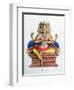 Brahma, First God of the Hindu Trinity (Trimurt), and Creator of the Universe, C19th Century-A Geringer-Framed Giclee Print