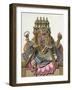 Brahma, Hindu God of Creation, from "Voyage aux Indes et a La Chine"-Pierre Sonnerat-Framed Giclee Print