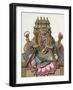 Brahma, Hindu God of Creation, from "Voyage aux Indes et a La Chine"-Pierre Sonnerat-Framed Giclee Print