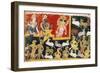 Brahma Offering Homage to Krishna as the Incarnation of Vishnu, C.1540-1575-null-Framed Giclee Print