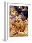 Brahmachari singing in Parmath, Rishikesh, Uttarakhand, India-Godong-Framed Photographic Print