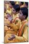 Brahmachari singing in Parmath, Rishikesh, Uttarakhand, India-Godong-Mounted Photographic Print