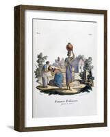 Brahmin Woman Collecting Water, 1828-Marlet et Cie-Framed Giclee Print