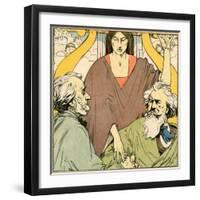 Brahms, Wagner, Reconciled-null-Framed Art Print