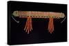 Braided Leather Forehead Headband with Silver and Coral Bead Trimmings, Yemen, Late 19th Century-null-Stretched Canvas