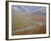 Braided River in the Fall, Denali National Park and Preserve, Alaska, USA-James Hager-Framed Photographic Print