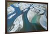 Braids of Rakaia River, near Rakaia, Mid Canterbury, South Island, New Zealand-David Wall-Framed Photographic Print