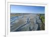 Braids of Rakaia River, near Rakaia River Mouth, Mid Canterbury, South Island, New Zealand-David Wall-Framed Photographic Print