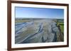 Braids of Rakaia River, near Rakaia River Mouth, Mid Canterbury, South Island, New Zealand-David Wall-Framed Photographic Print