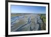 Braids of Rakaia River, near Rakaia River Mouth, Mid Canterbury, South Island, New Zealand-David Wall-Framed Photographic Print