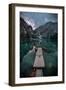 Braies reflections-Marco Tagliarino-Framed Photographic Print