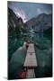 Braies reflections-Marco Tagliarino-Mounted Photographic Print