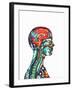 Brain And Spinal Cord, MRI-Mehau Kulyk-Framed Photographic Print