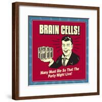 Brain Cells-Retrospoofs-Framed Poster