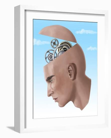 Brain Cogs-Spencer Sutton-Framed Giclee Print