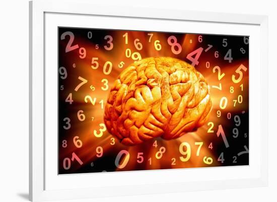 Brain, Conceptual Artwork-Victor De Schwanberg-Framed Photographic Print