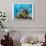 Brain Coral With Tropical Fish-null-Premium Giclee Print displayed on a wall