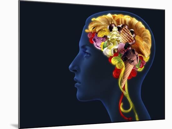 Brain Food, Conceptual Image-SMETEK-Mounted Photographic Print