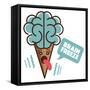 Brain Freeze-IFLScience-Framed Stretched Canvas