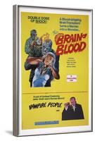 Brain of Blood with Vampire People-null-Framed Art Print