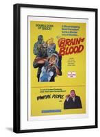 Brain of Blood with Vampire People-null-Framed Art Print