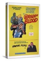 Brain of Blood with Vampire People-null-Stretched Canvas