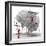 Brain with Workers, Mental Health-PASIEKA-Framed Premium Photographic Print