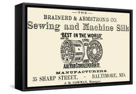 Brainerd and Armstrong Co. Sewing and Machine Silk-null-Framed Stretched Canvas