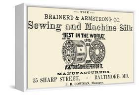 Brainerd and Armstrong Co. Sewing and Machine Silk-null-Framed Stretched Canvas