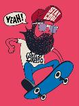 Hipster, Skater Vector Design-braingraph-Art Print