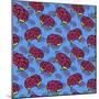 Brains Everywhere Pattern-Lauren Ramer-Mounted Giclee Print