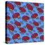 Brains Everywhere Pattern-Lauren Ramer-Stretched Canvas