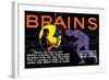 Brains!-null-Framed Art Print