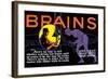 Brains!-null-Framed Art Print