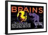 Brains!-null-Framed Art Print