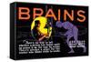 Brains!-null-Framed Stretched Canvas