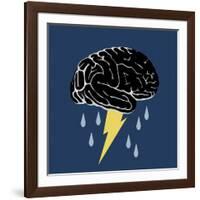 Brainstorm, Conceptual Illustration-Spencer Sutton-Framed Giclee Print