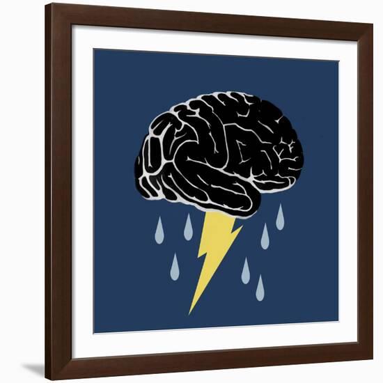 Brainstorm, Conceptual Illustration-Spencer Sutton-Framed Giclee Print