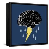 Brainstorm, Conceptual Illustration-Spencer Sutton-Framed Stretched Canvas