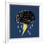 Brainstorm, Conceptual Illustration-Spencer Sutton-Framed Giclee Print