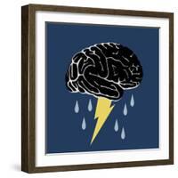 Brainstorm, Conceptual Illustration-Spencer Sutton-Framed Giclee Print