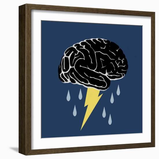 Brainstorm, Conceptual Illustration-Spencer Sutton-Framed Giclee Print