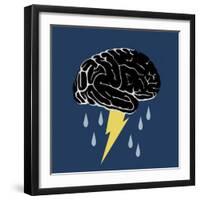 Brainstorm, Conceptual Illustration-Spencer Sutton-Framed Giclee Print