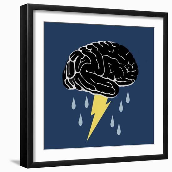 Brainstorm, Conceptual Illustration-Spencer Sutton-Framed Giclee Print