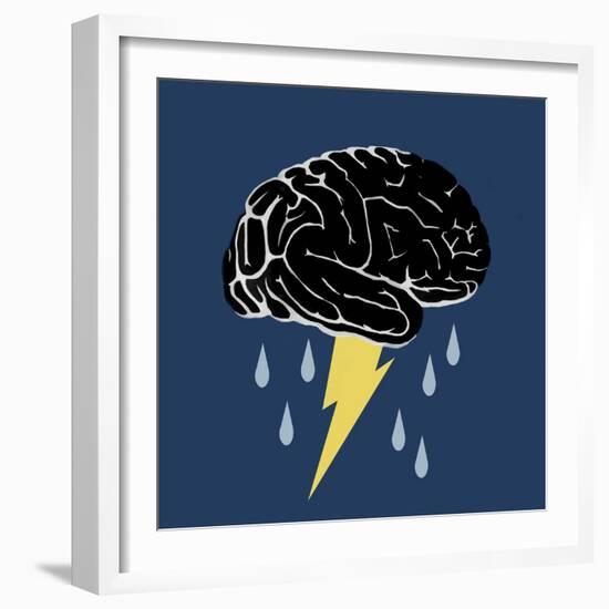 Brainstorm, Conceptual Illustration-Spencer Sutton-Framed Giclee Print