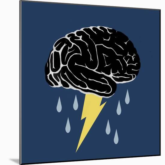 Brainstorm, Conceptual Illustration-Spencer Sutton-Mounted Giclee Print